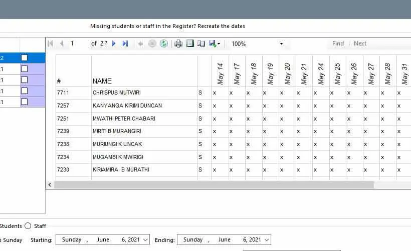 School Attendance and Biometrics in Kenya